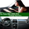 For Foton Midi Cabina 2008-2014 Car-Styling Dashmat Dashboard Cover Trument Panel Sunscreen Protective Pad Dash Mat Ornaments
