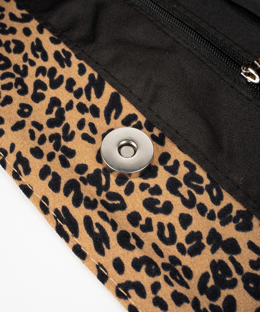 Roidesrois Leopard Flat Hobo Shopper Bag (Brown)