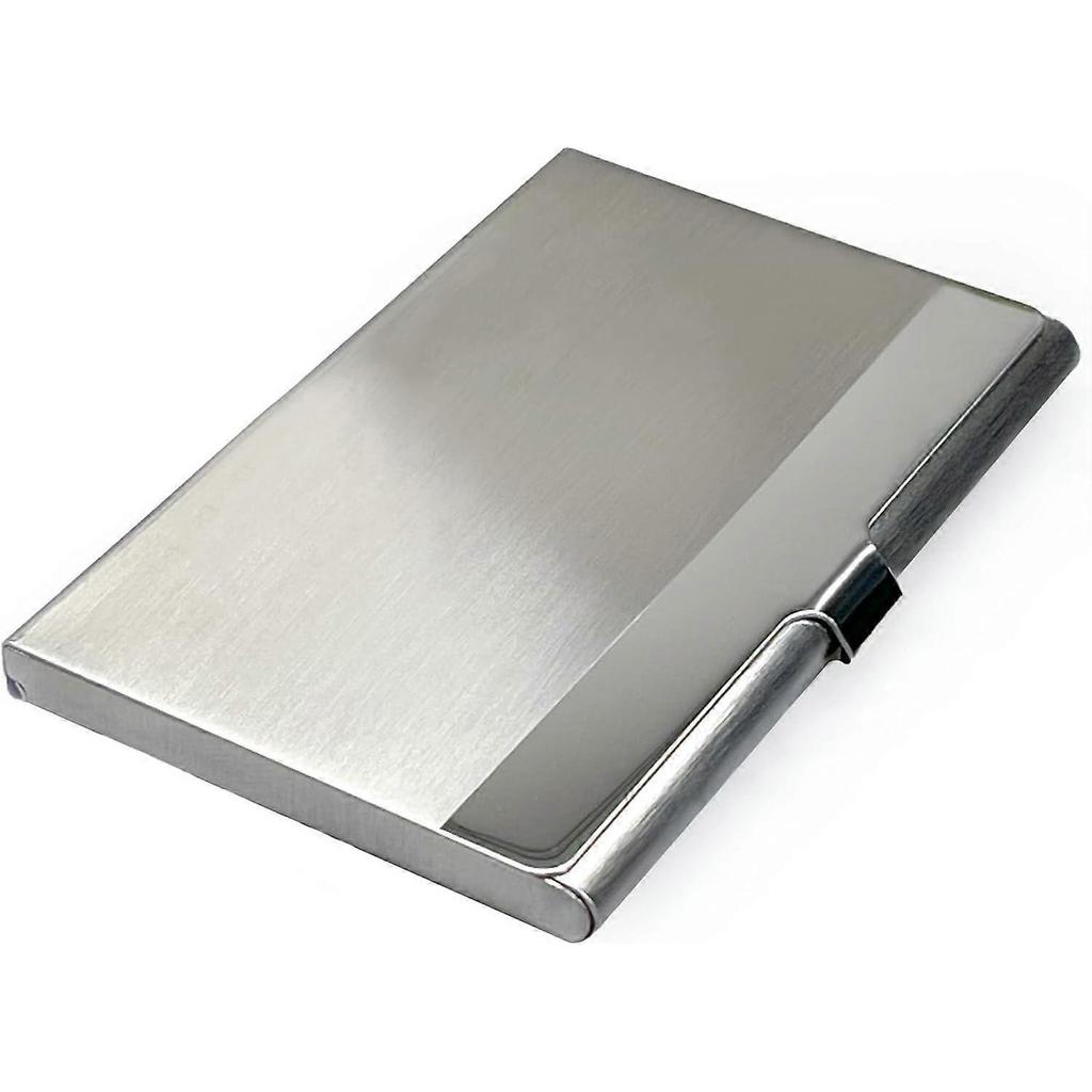 Business Card Holder for Men and Women Slim Minimalist Design Case, Stainless Steel Metal