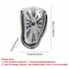 Surrealistic Melting Clock Silent Melting Wall Clock Salvadoran Dali Style Decorative Roman Digital Clock Retro Wall Clock
