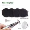 50Pcs White Sanding Paper Discs 15/20/25/35mm for Nail Drill Pedicure Callus Removal