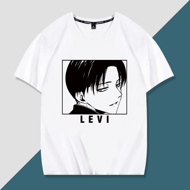 Japanese anime Attack on Titan handsome printed summer 100% cotton T-shirt fashion casual men's streetwear