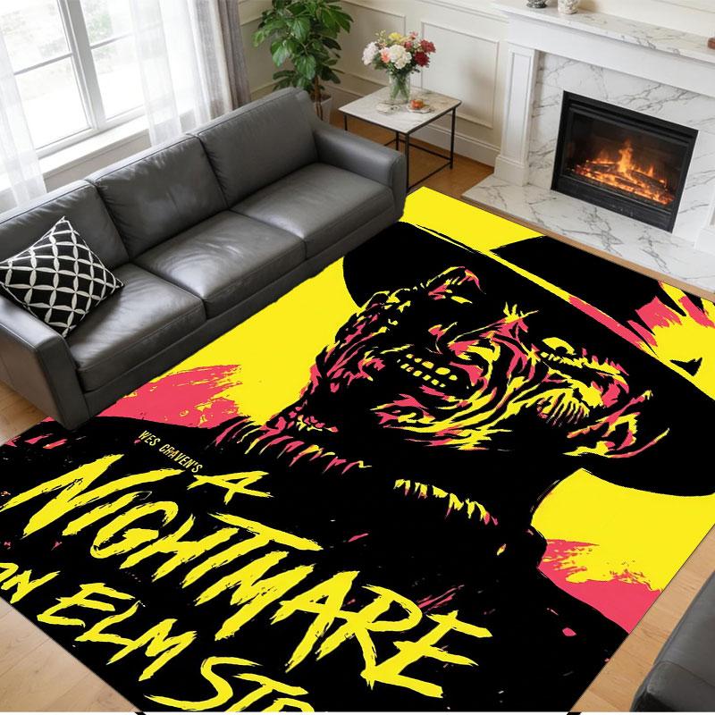 Crystal Velvet Rug Soft Non Slip Indoor Floor Mat Home DecorA Nightmare on Elm Street Freddy Krueger