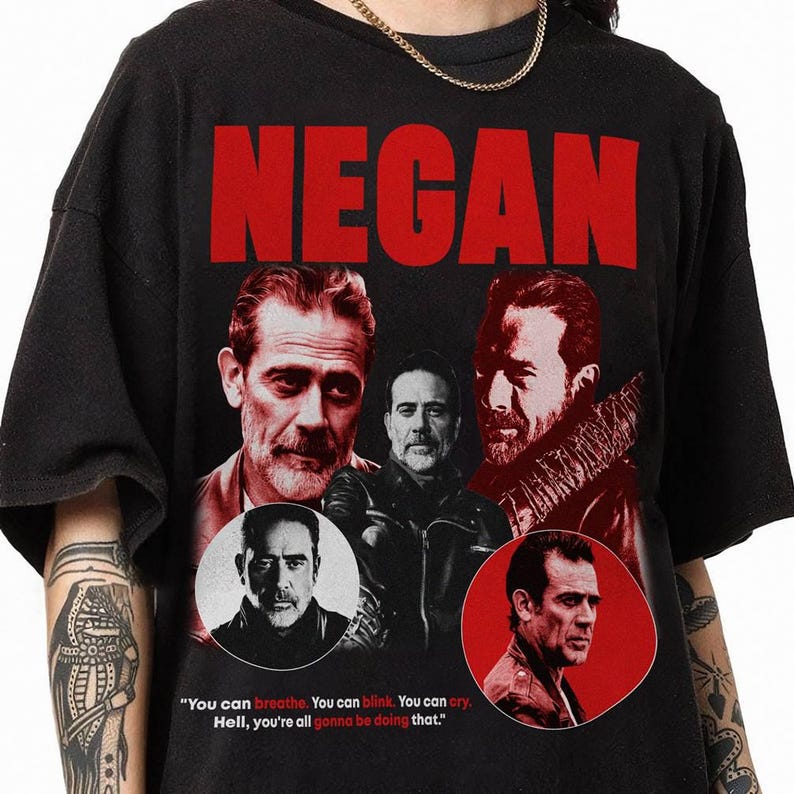 Vintage Negan Tshirt The Walking Dead Shirt Twd Shirt Daryl Dixon Shirt You Can Breathe You Can Shirt