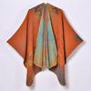 New Bawang Tea Ji Shawl Ladies Travel Photo Shawl Retro Thickened Jacquard Split Shawl