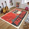 Retro Music Rugs for Bedroom Decoration Vintage Guitar Big 3D Printed Home Carpet Living Room Sofa Table Soft Non-Slip Floor Mat