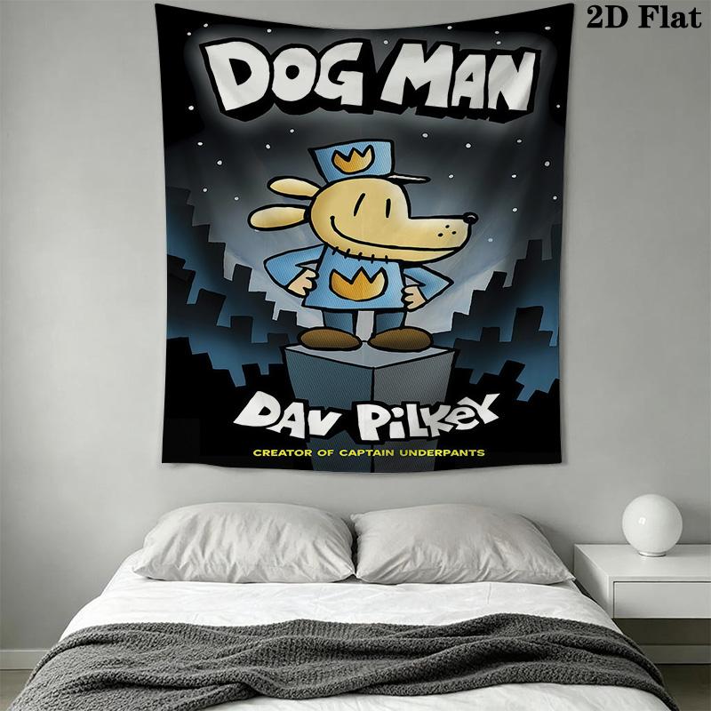 Dog Man Tale Friendship Courage Tapestry Fashion Print Background Cloth Soft Wall Covering Decoration Atmospheric Background Cloth