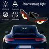 Car Solar-Powered Triangle Window Ambient Warning Neon Light