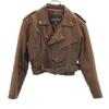 WILSONS Genuine Leather Double Riders Jacket S Brown Men's Used