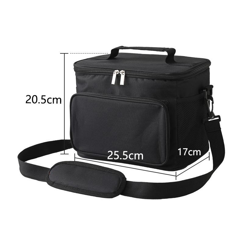 10L Thermal Insulated Lunch Bag Box with Ice Pack Cooler Handbag Crossbody Shoulder Tote for Picnic Camping Food