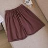 Women Shorts Summer Casual Two Pockets High Waist Soft