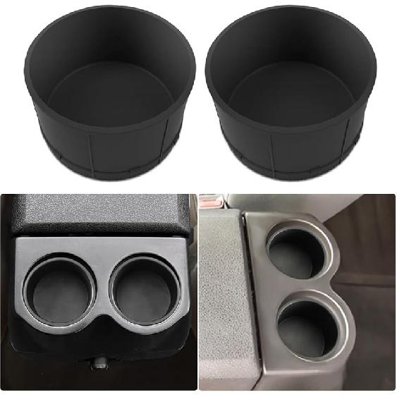 Rear Of Center Console Cup Holder For Ford F150 2004-2014 Non-Flow Through Console Cup Holder Replacement Ert For F150 2004-2014 TPE Drink Bottle