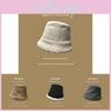 Fashionable Thick Faux Suede Womens Bucket Hat For Winter And Autumn