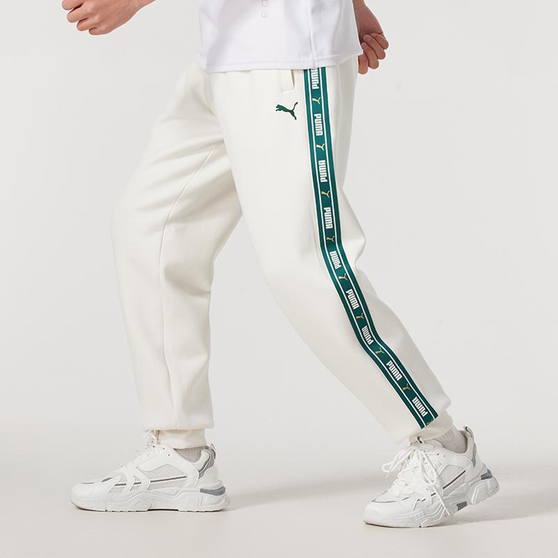 New PUMA Sports Life Collection Casual Pants Unisex Ecru 633270-92