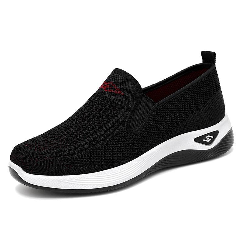 Shoes women's spring and autumn new old Beijing cloth shoes women's shoes middle-aged mother shoes one-pedal flat shoes