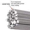100/20/10pcs Low Temperature Easy Melt Welding Rods Stainless Steel Solder Rod Cored Wire Rod Weld Bar Aluminum Repairing Agent Kit