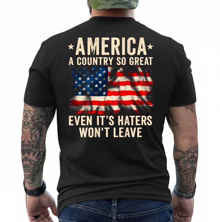 (ON Back) America A Country So Great Even It s Haters Won t T-Shirt S разноцветный