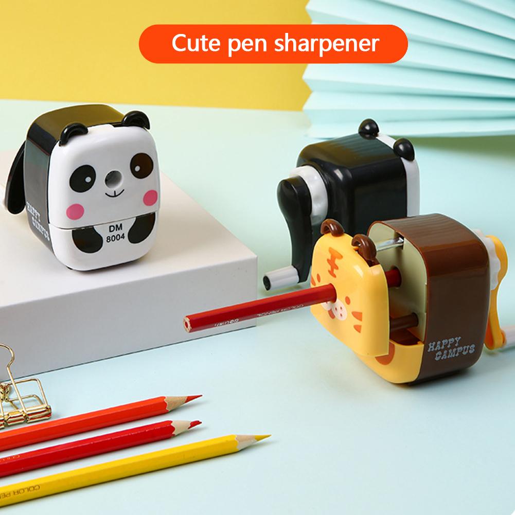 Animal Shaped Cartoon Panda Tiger Pencil Sharpener Kids School Sipplies Home Office Desktop