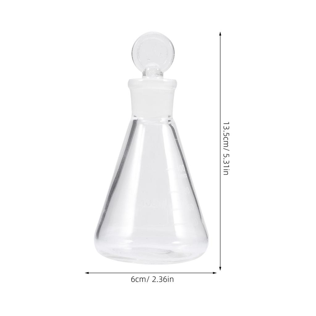 Chemistry Glassware Erlenmeyer Flask Made of Premium Borosilicate Glass Accurate Graduation Wide Mouth for Lab Experiments