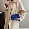 IELGY Fashion Sequined Dinner Bag, Diamond-encrusted Handbag, Solid Color Shoulder Messenger Chain Bag.