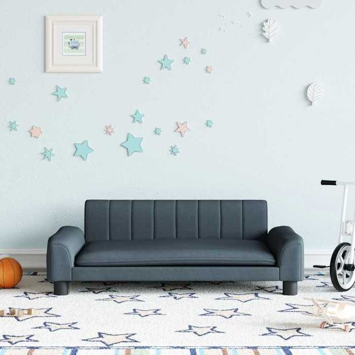 VidaXL Children's Sofa Dark Grey 90x53x30 Cm Fabric 3196259