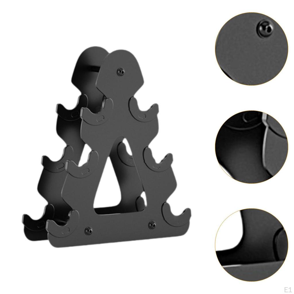Dumbbell Rack Weight Stand Sports 3 Tier Portable Strength Training Lifting Holder