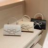 Fashion Rhinestone Bowknot Evening Bag Glitter Gold Silver Bow Chain Bag Clutch Bag for Women Female