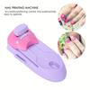 1 Stampante per Nail Art Piastra per Stamping Nail Art Fai da Te Disegno Stampa Modello Nail Art Macchina per Nail Art con 6 Piastre in Acciaio con Modelli Casuali