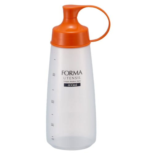 Asvel "Forma" Wide-Mouth Resin Condiment Bottle, Orange, 2144
