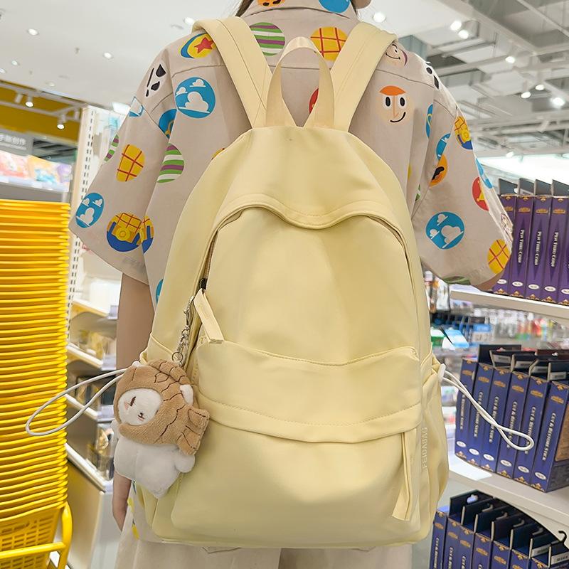 Children's Elementary School Students  Junior High School Students  College Students  Backpacks  Solid Color Shoulders