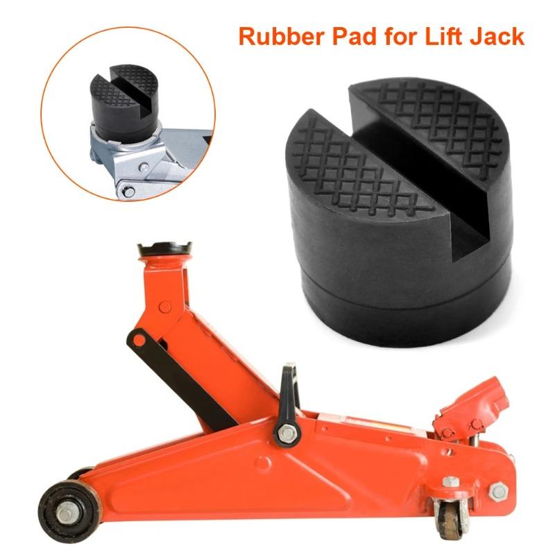 Durable Car Jack Rubber Pad Slotted Rail Hydraulic Slotted Jack Stand Pad Wear Resistant Floor Socket Car Lift Repair Tool