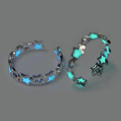Glow-in-the-Dark Star Ring: Creative Luminous Accessory for Both Male and Female Students To Brighten Up Your Style!