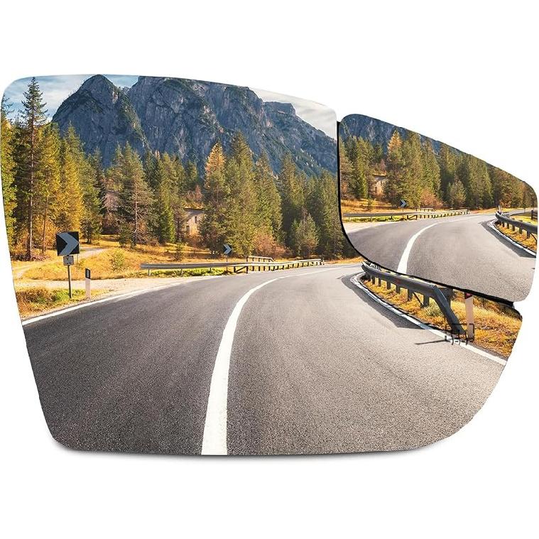 SCITOO Driver Side Mirror Glass For 2003-2007 For Cadillac Escalade, For Chevy Avalanche, Silverado Suburban Tahoe, For GMC Sierra Yukon Left Heat