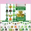 Décorations de Fête Trèfle Coloré Avec St. Chapeau Monnaie d'Or de Patrick Pour les Événements Festifs