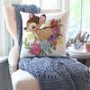 Animated B-Bambi Fairy Tale Pillow Case Square Pillow Bedroom Sofa Leisure Comfort Cushion Car Living Room Home Decoration 40X40