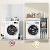 Cabinet over Washing Machine, Bathroom Organizer over Toilet with Open Shelving Compartments for Laundry Room, White