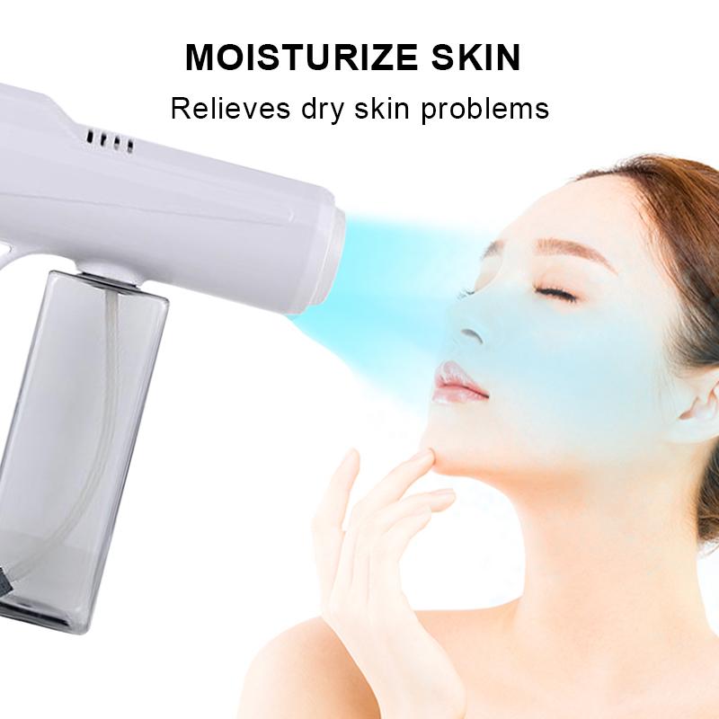 800ML 2600mAH Wireless Rechargeable Nano Blue Light Atomizer Disinfection Sprayer UK/US/EU Plug New