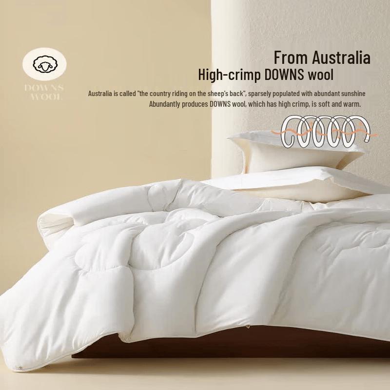 Mercury Home Textiles Premium Australian Wool Anti-Mite All-Season Quilt