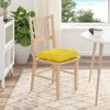 Seat Cushions 4 pcs Light Yellow 40 x 40 x 12 cm Fabric