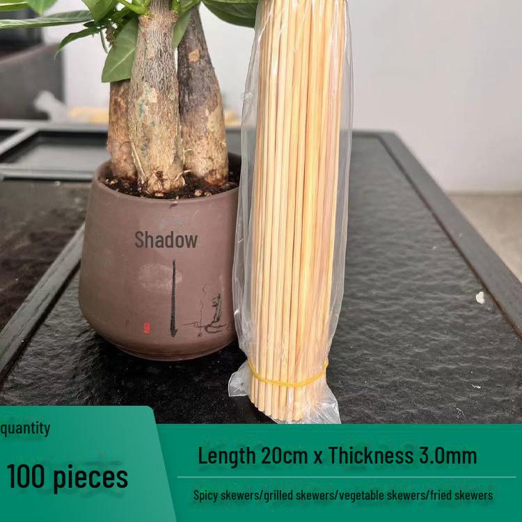 Disposable Bamboo Skewers for BBQ, Grilled Sausages, Bobo Chicken, Oden, and Snacks