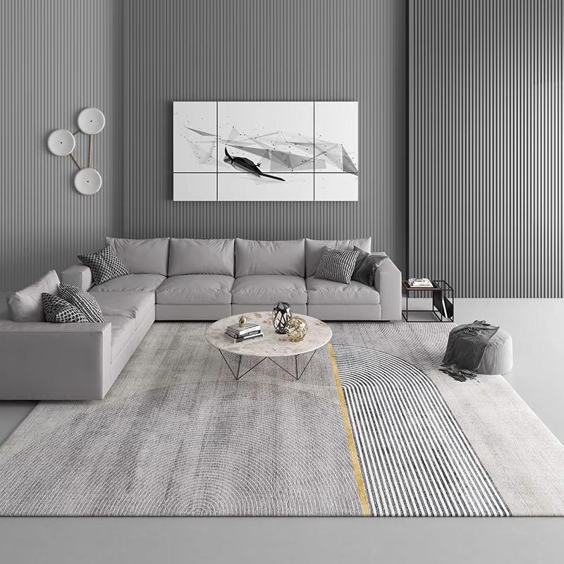 Light Luxury Crystal Velvet Carpet Living Room Modern Bedroom Decoration Sofa Tea Table Mat Cloakroom Large Area Carpet