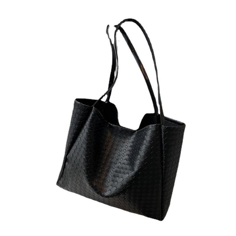 OEM Bags women's bag plus niche handbag imitation woven pattern shoulder tote bag