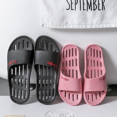 Mode Herren Badeslipper Sommergebrauch Haushalt Indoor Baden Wasserdurchlässig Weiche Sohle Atmungsaktiv Übergröße Slipper