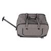 Rolling Pet Carrier Breathable Mesh Foldable Cat Dog Travel Bag with Detachable Wheels for Within 17.5kg Animals Grey
