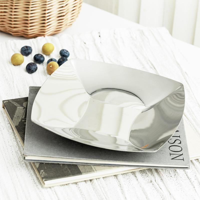 Luxury Stainless Steel Fruit Tray, Irregular Storage Tray, Jewelry Storage Tray, Kitchen Storage Container, Home Decoration
