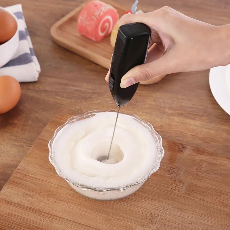 Egg Beater Electric Milk Frother Handheld Mini Foamer Coffee Maker Portable Blender for Chocolate Cappuccino Whisk Tools