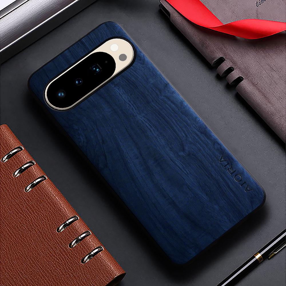 Bamboo Wood Pattern Leather Case for Google Pixel 10 9 8 7 6 5 Pro 9A 8A 7A 6A 5A 4A Funda Unique Cover for Pixel 10 Pro Xl Case