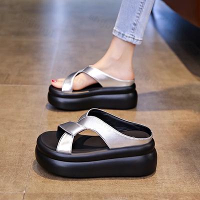 Damen Sandalen für den Strand 2026 Neu Dicke Sohle Weiche Sohle Kleid Mode Sommer Plateau Outdoor Hausschuhe Sandalias De Mujer