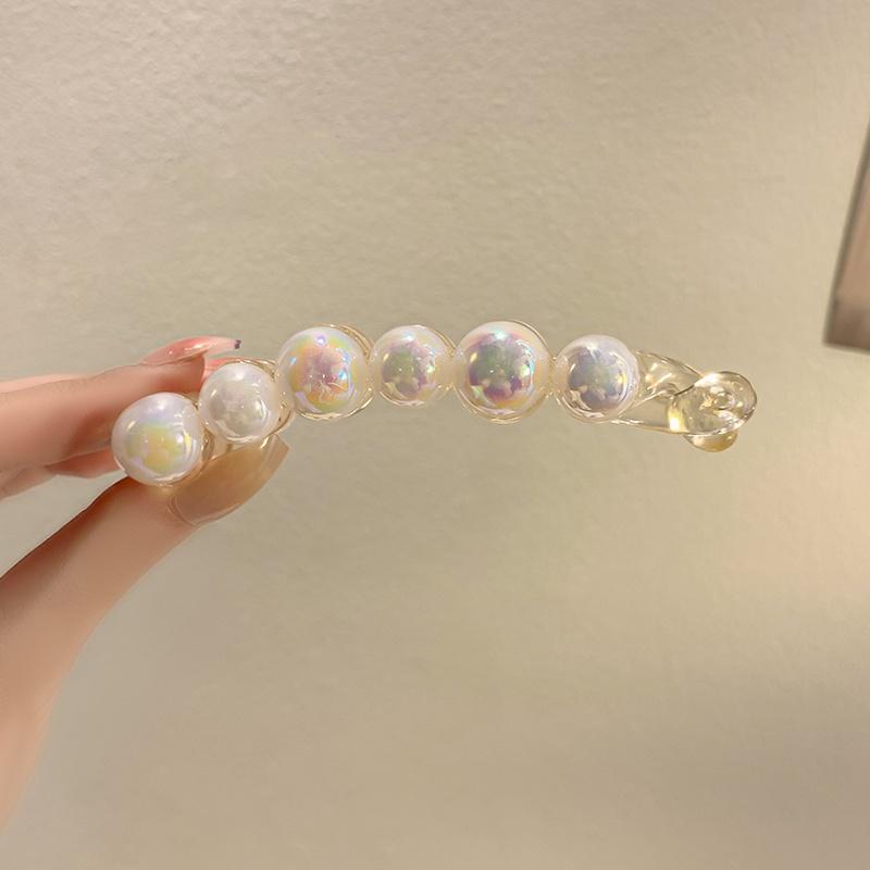 Korean version of opal love straight ponytail hairpin Korean version of sweet hair accessories
