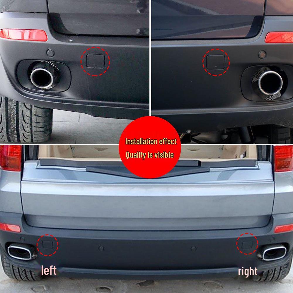 BMW X5 E70 Rear Bumper Tow Hook Cover Set (Left & Right) 51127158447